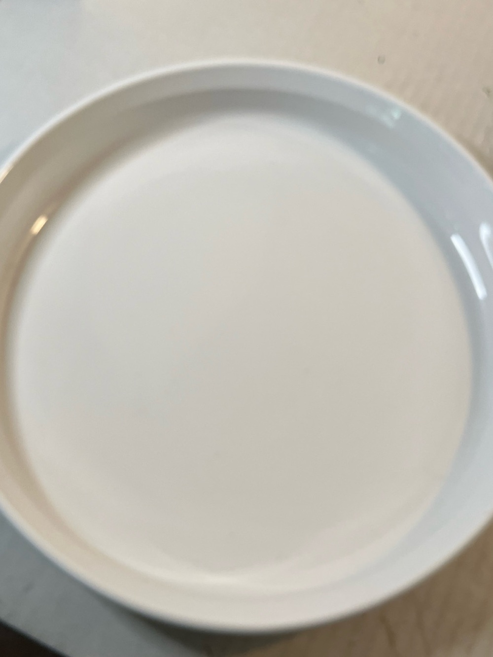 Corningware White Ceramic Round Plate - Smooth Gloss